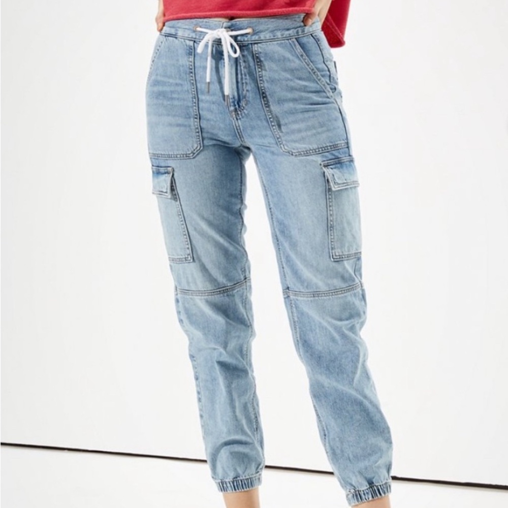 American Eagle Denim Cargo Joggers